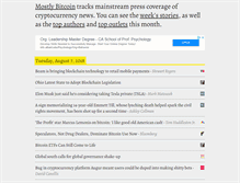 Tablet Screenshot of mostlybitcoin.com